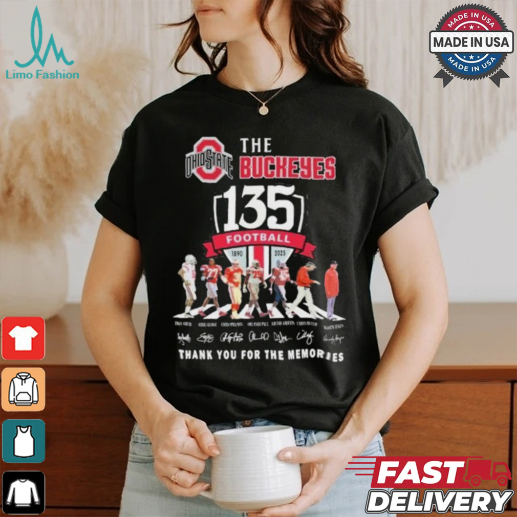 The Buckeyes Abbey Road 135 Years 1890 2024 Thank You For The Memories Signatures Shirt The Buckeyes Abbey Road 135 Years 1890 2024 Thank You For The Memories Signatures Shirt