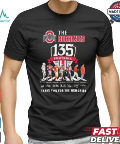 The Buckeyes Abbey Road 135 Years 1890 2024 Thank You For The Memories Signatures Shirt