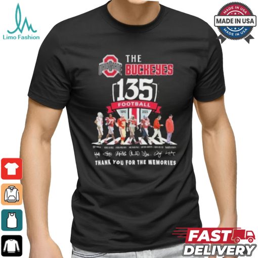 The Buckeyes Abbey Road 135 Years 1890 2024 Thank You For The Memories Signatures Shirt