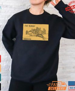The 'Burgh Cartoon Pittsburgh Skyline Short Sleeve Shirt