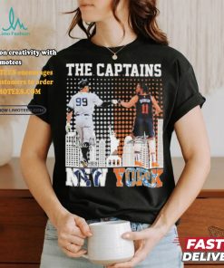 The Captains Aaron Judge And Jalen Brunson New York Sports Teams Signatures Shirt