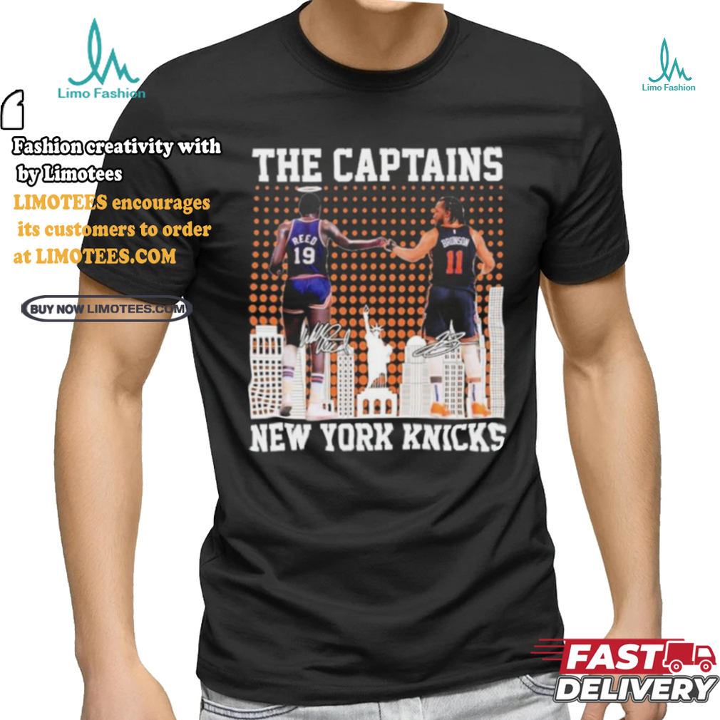 The Captains Willis Reed And Jalen Brunson New York Sports Teams Signatures Shirt The Captains Willis Reed And Jalen Brunson New York Sports Teams Signatures Shirt