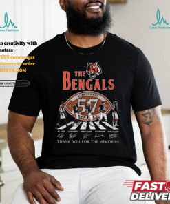The Cincinnati Bengals NFL Thank You For The Memories T Shirt