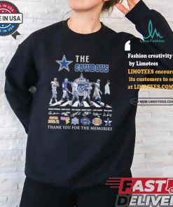 The Cowboys Abbey Road 65th Anniversary Thank You For The Memories Signatures Shirt