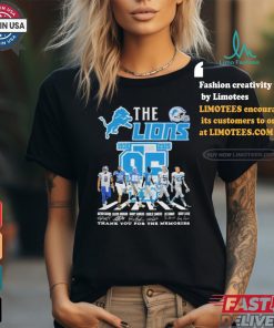 The Detroit Lions NFC 1930 2025 95 Years Thank You For The Memories T Shirt