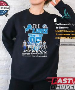 The Detroit Lions NFC 1930 2025 95 Years Thank You For The Memories T Shirt