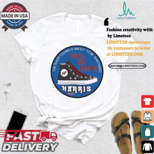 The Glass Ceiling Is About To Be Shattered Cons Get Ready Kamala Harris 2024 Vote Blue Donkey T shirt