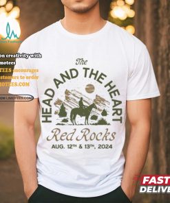 The Head And The Heart Red Rocks 2024 Event T Shirt