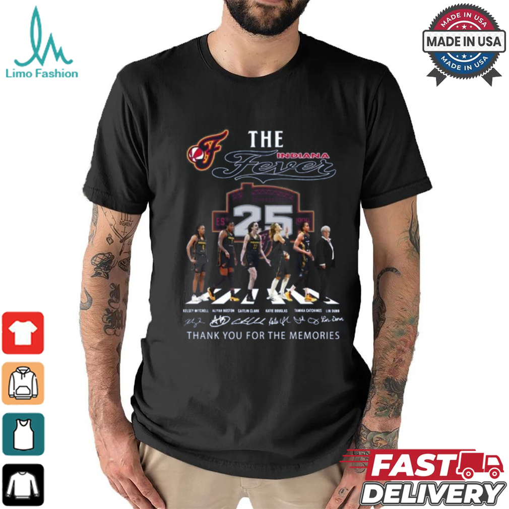 The Indiana Fever WNBA Thank You For The Memories T Shirt The Indiana Fever WNBA Thank You For The Memories T Shirt