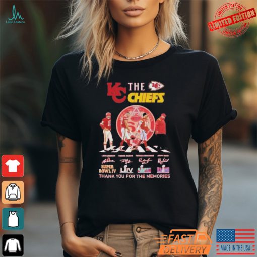 The Kansas City Chiefs Signatures Thank You For The Memories T Shirt