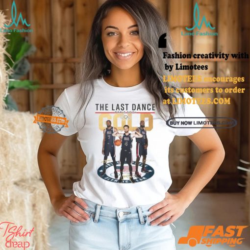 The Last Dance Paris 2024 Gold Stephen Curry T Shirt