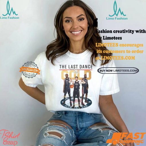 The Last Dance Paris 2024 Gold Stephen Curry T Shirt