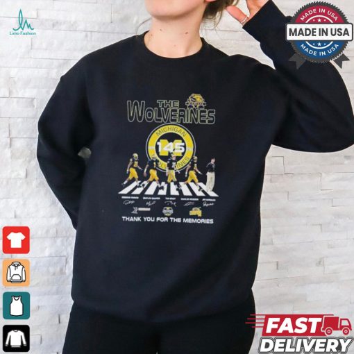 The Michigan Wolverines 145 Years Thank You For The Memories T Shirt