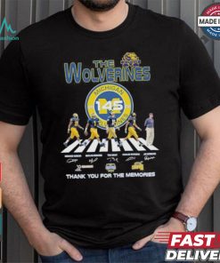The Michigan Wolverines Abbey Road 145 Years 1879 2024 Thank You For The Memories Signatures Shirt