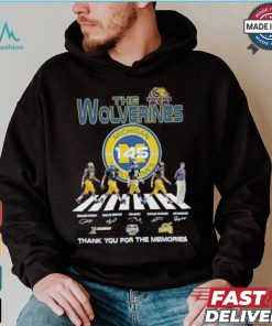 The Michigan Wolverines Abbey Road 145 Years 1879 2024 Thank You For The Memories Signatures Shirt