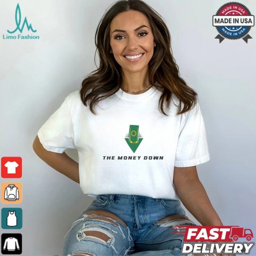 The Money Down Logo A White Shirt
