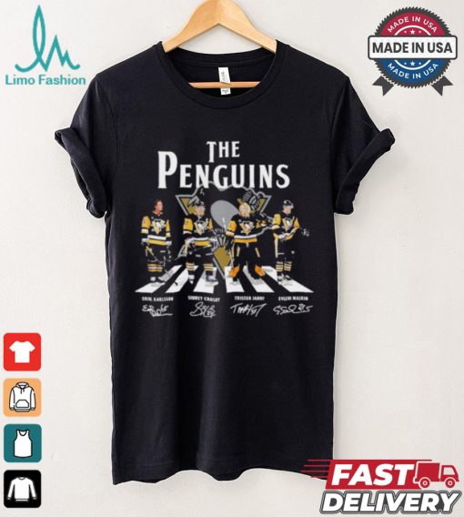 The Pittsburgh Penguins Abbey Road Erik Karlsson Sidney Crosby Tristan Jarry And Evgeni Malkin Signatures Shirt