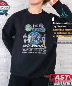 The Seattle Seahawks Abbey Road Thank You For The Memories Signatures Shirt, hoodie, sweater, long sleeve and tank top The Seattle Seahawks Abbey Road Thank You For The Memories Signatures Shirt