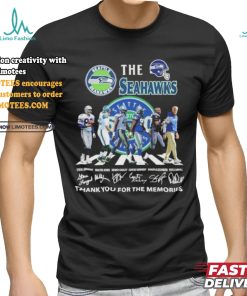 The Seattle Seahawks Abbey Road Thank You For The Memories Signatures Shirt, hoodie, sweater, long sleeve and tank top The Seattle Seahawks Abbey Road Thank You For The Memories Signatures Shirt