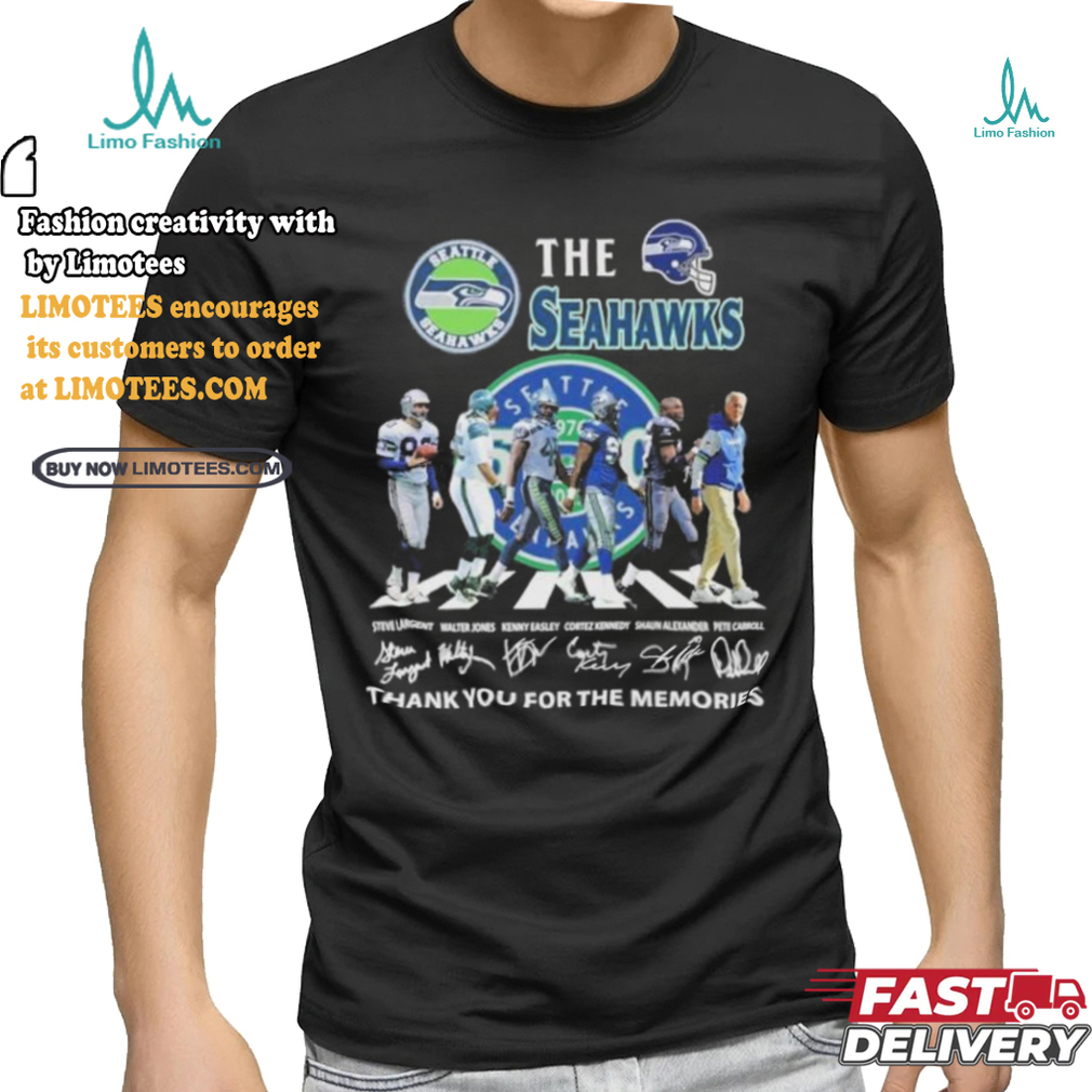 The Seattle Seahawks Abbey Road Thank You For The Memories Signatures Shirt The Seattle Seahawks Abbey Road Thank You For The Memories Signatures Shirt