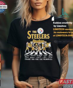 The Steelers Abbey Road 91th Anniversary 1933 2024 Thank You For The Memories Signatures Shirt