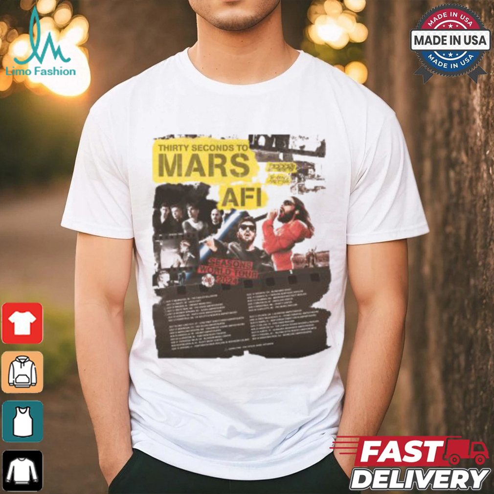 Thirty Seconds To Mars Seasons World Tour Shirt Thirty Seconds To Mars Seasons World Tour Shirt
