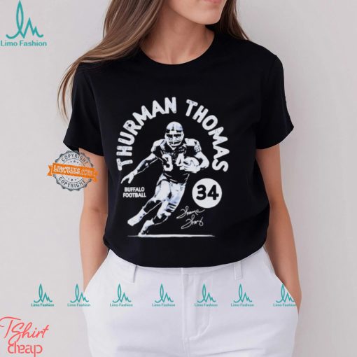 Thurman Thomas Buffalo Stamp Football Signature shirt