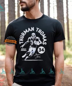 Thurman Thomas Buffalo Stamp Football Signature shirt