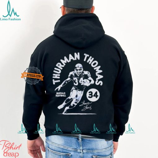 Thurman Thomas Buffalo Stamp Football Signature shirt