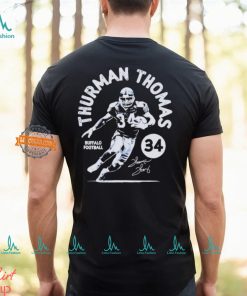 Thurman Thomas Buffalo Stamp Football Signature shirt