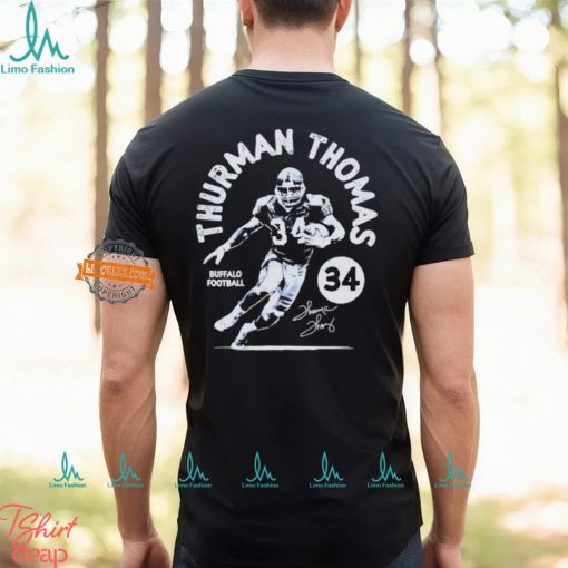 Thurman Thomas Buffalo Stamp Football Signature shirt