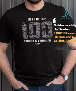 Tiger Stadium LSU 100 Year 1924 2024 Football T shirt