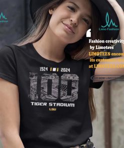 Tiger Stadium LSU 100 Year 1924 2024 Football T shirt