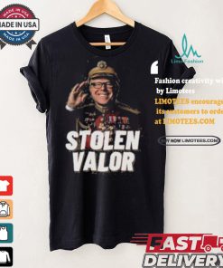 Tim Walz Stolen Valor Vice President Political Candidate Rally T shirt