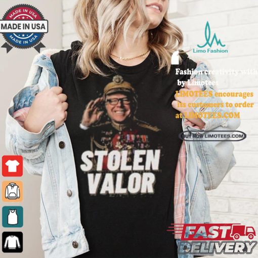 Tim Walz Stolen Valor Vice President Political Candidate Rally T shirt