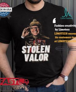 Tim Walz Stolen Valor Vice President Political Candidate Rally T shirt