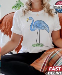 Time Capsule Design Blue Flamingo Shirt