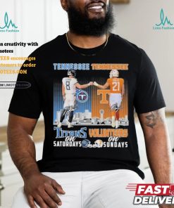 Titans Will Levis And Volunteers Navy Shuler On Saturdays And On Sundays Shirt