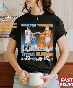 Titans Will Levis And Volunteers Navy Shuler On Saturdays And On Sundays Shirt, hoodie, sweater, long sleeve and tank top Titans Will Levis And Volunteers Navy Shuler On Saturdays And On Sundays Shirt