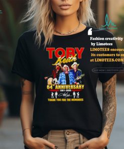 Toby Keith 64th Anniversary 1961 2025 thank you for the memories shirt