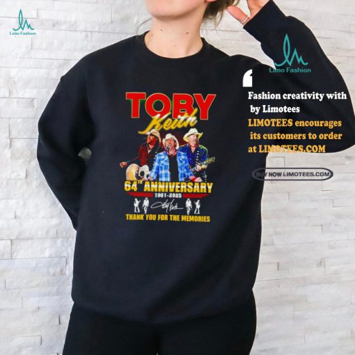 Toby Keith 64th Anniversary 1961 2025 thank you for the memories shirt