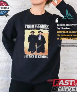 Tombstone Trump Elon Musk Justice Is Coming Shirt