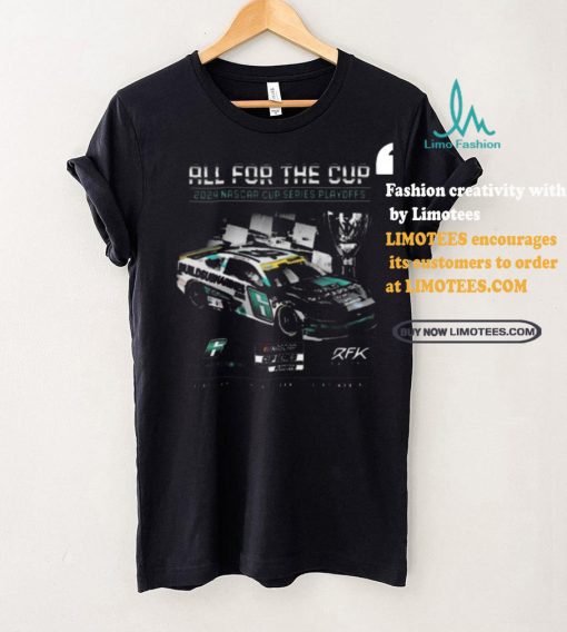 Top Men’s Brad Keselowski Checkered Flag Sports Black 2024 NASCAR Cup Series Playoffs BuildSubmarines.com T Shirt