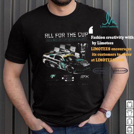 Top Men’s Brad Keselowski Checkered Flag Sports Black 2024 NASCAR Cup Series Playoffs BuildSubmarines.com T Shirt