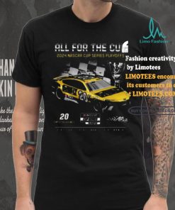 Top Men’s Christopher Bell Joe Gibbs Racing Team Collection Black 2024 NASCAR Cup Series Playoffs DeWalt T Shirt