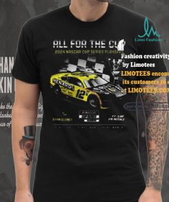 Top Men’s Ryan Blaney Team Penske Black 2024 NASCAR Cup Series Playoffs Menards T Shirt