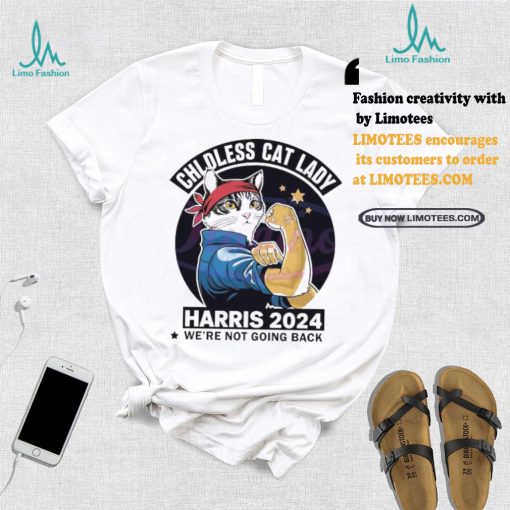 Top Retro Childless Cat Lady Harris 2024 Kamala Harris shirt
