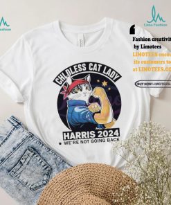 Top Retro Childless Cat Lady Harris 2024 Kamala Harris shirt