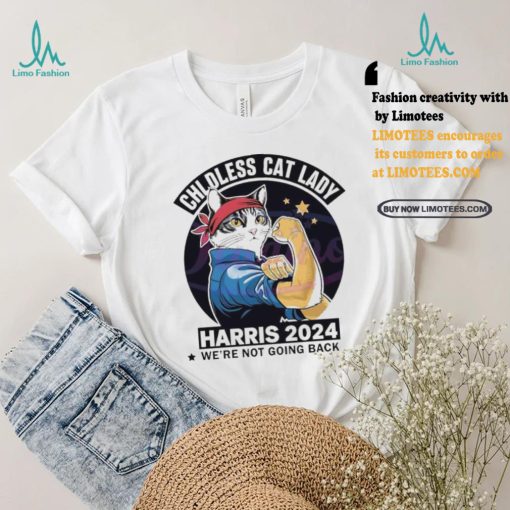 Top Retro Childless Cat Lady Harris 2024 Kamala Harris shirt