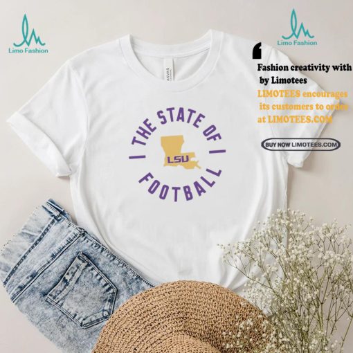 Top The state of football lsu 024 shirt